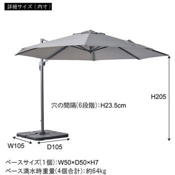 ガーデンパラソル UVカット仕様 ホームテイスト