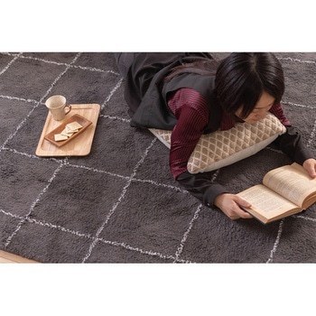 シンプル コットン ラグ  約W185×D185 ホームテイスト