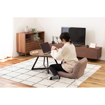 シンプル コットン ラグ  約W185×D185 ホームテイスト