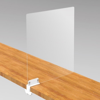 カウンターパーティション  D600mm/クリア - ナカバヤシ