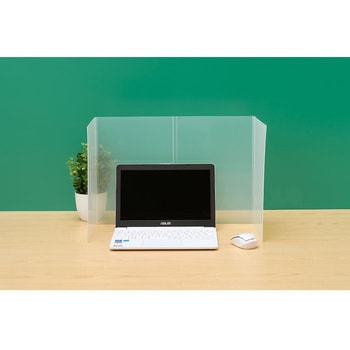 折りたたみモバイルパーティション A4/クリア - ナカバヤシ