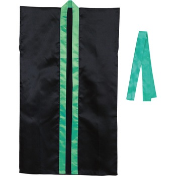 サテンロングハッピ(ハチマキ付) 襟緑 アーテック[学校教材・教育玩具]