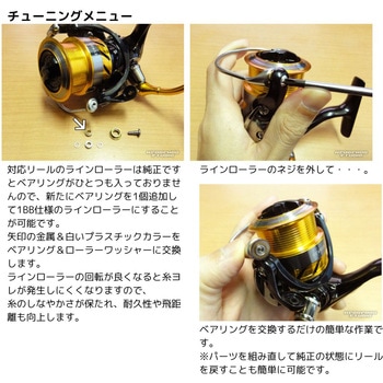 ダイワ用 ラインローラー1BB仕様チューニングキット ヘッジホッグスタジオ