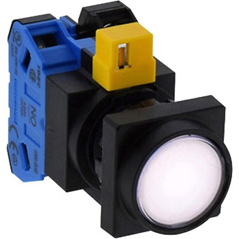 HWシリーズ 照光押ボタンスイッチΦ22 (角丸平形 LED)(オルタネイト形) IDEC(和泉電気)