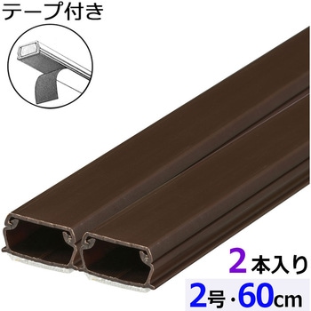 テープ付ABSモール 2号 60cm 2本入 - オーム電機