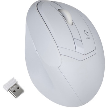 無線静音5ボタンBlueLEDエルゴノミクスマウス ナカバヤシ