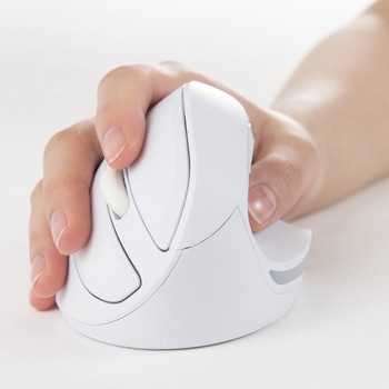 無線静音5ボタンBlueLEDエルゴノミクスマウス ナカバヤシ