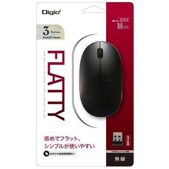 無線 3ボタン Blue LEDマウス ナカバヤシ