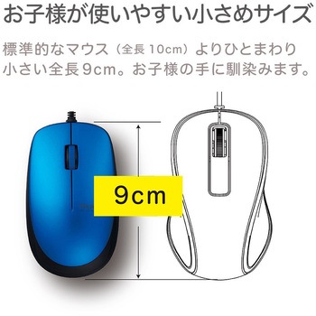 有線3ボタン光学式マウスG ナカバヤシ