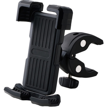 自転車用 スマホホルダー 落下防止 360度回転 ロック機能付き 携帯ホルダー 【4.5～7インチ スマホ対応】 エレコム