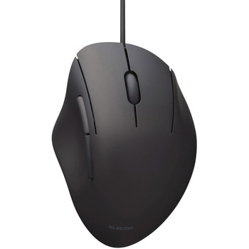 有線 USB マウス 静音 5ボタン エルゴノミクス 抗菌 Sサイズ SHELLPHA エレコム