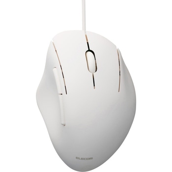 有線 USB マウス 静音 5ボタン エルゴノミクス 抗菌 Sサイズ SHELLPHA エレコム