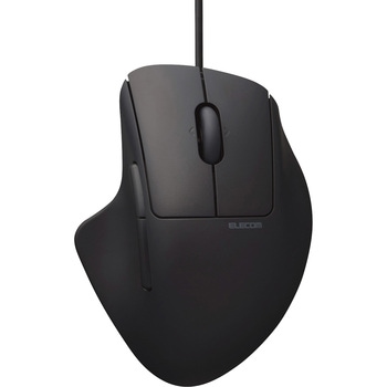 有線 USB マウス 静音 7ボタン チルトホイール付 エルゴノミクス 抗菌 Sサイズ SHELLPHA エレコム