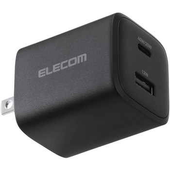 USB Type-C 充電器 PD 40W PPS 高速充電 USB-C ×1 USB-A ×1 折りたたみ式プラグ 小型 軽量 エレコム