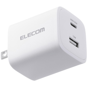 EC-AC10740WH USB Type-C [d PD 40W PPS [d USB-C ~1 USB-A ~1 ܂肽ݎvO ^ y GR 1.5A zCgF   EC-AC10740WH 60160321