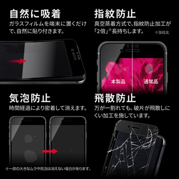 iPhone SE (第3世代)/SE (第2世代)/8/7/6s/6 ガラスフィルム「GLASS PREMIUM FILM」 全画面保護 スーパークリア MSソリューションズ