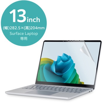 Microsoft Surface Laptop 13インチ 衝撃吸収 保護フィルム 高透明 抗菌 指紋防止 気泡防止 3H硬度 エレコム