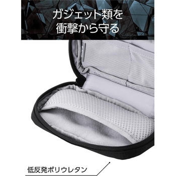 ガジェットポーチ バッグインバッグ 軽量 撥水 小物収納 衝撃吸収 スリム設計 ZEROSHOCK - エレコム