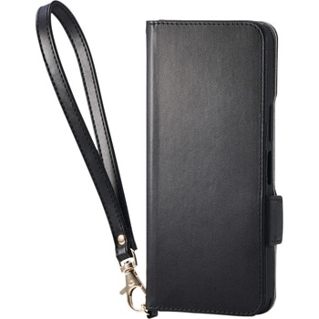 Basio active3 ケース レザー 手帳型 マグネット 衝撃吸収 スタンド機能付 ハンドストラップ付 エレコム