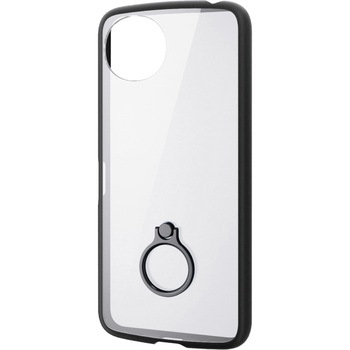AQUOS wish5 (SH-52F) ケース ハイブリッド 衝撃吸収 軽量 薄型 カメラレンズ保護設計 リング付 エレコム