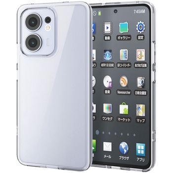 OPPO Reno13 A ケース ハイブリッド フォルティモ 衝撃吸収 カメラレンズ保護設計 黄変防止 エレコム