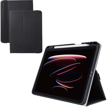 iPad Air ケース 11インチ (M3/M2)/10.9インチ 第5世代 第4世代 ベルト付きフラップ 2アングル 軽量 耐衝撃 エレコム