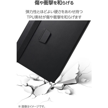 iPad Air ケース 11インチ (M3/M2)/10.9インチ 第5世代 第4世代 ベルト付きフラップ 2アングル 軽量 耐衝撃 エレコム