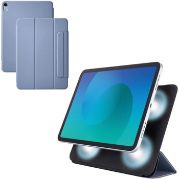 iPad Air ケース 11インチ (M3/M2)/10.9インチ 第5世代 第4世代 マグネット着脱フラップ 2アングル 超薄型 エレコム