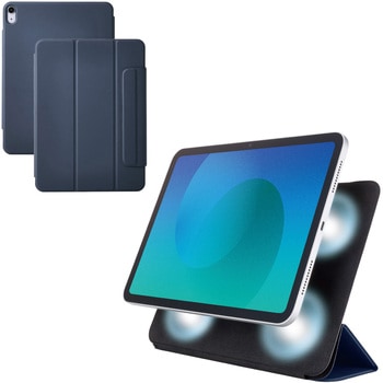 iPad Air ケース 11インチ (M3/M2)/10.9インチ 第5世代 第4世代 マグネット着脱フラップ 2アングル 超薄型 エレコム