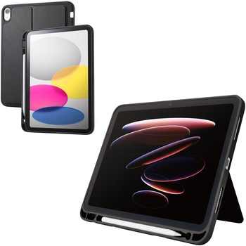 iPad ケース 11インチ ( A16 )/10.9インチ 第10世代 ソフト カバー Apple Pencil収納 スタンド機能付き エレコム