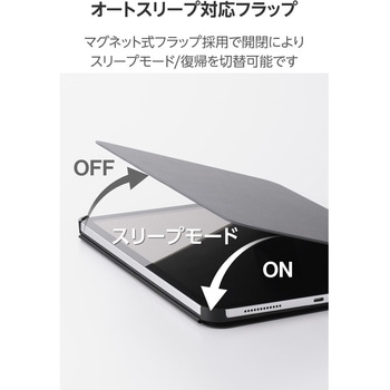 iPad ケース 11インチ (A16)/10.9インチ 第10世代 高さ調整フラップ Apple Pencil収納 フリーアングル - エレコム