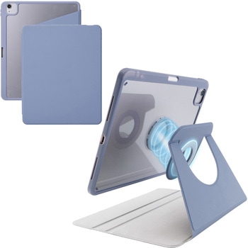 iPad Air ケース 13インチ (M3/M2) マグネット着脱フラップ 360度回転 Apple Pencil収納 2段階スタンド エレコム