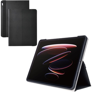 iPad Air ケース 13インチ (M3/M2) ベルト付きフラップ カバー Apple Pencil収納 2アングル 耐衝撃 エレコム