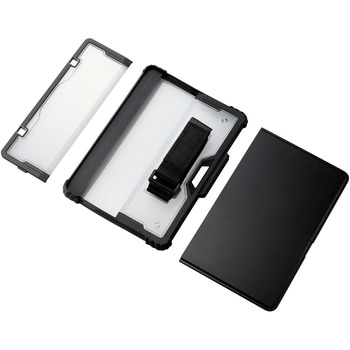 Surface Go 2/3/4 ケース ハイブリッド カバー 衝撃吸収 フリーアングル スタンド ハンドホールドベルト エレコム