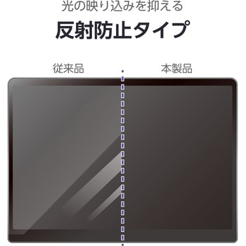 13インチ iPad Air (M3/M2) ガラスフィルム ケント紙 紙のような描き心地 アンチグレア 貼り付けツール付 エレコム