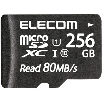 マイクロSDカード microSDHC Class10 UHS-I U1 80MB/s 防水 IPX7 エレコム