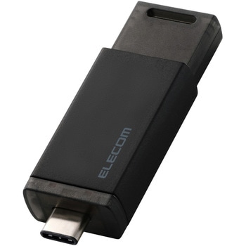 SSD 外付け USB3.2 Gen2 読込最大1000MB/秒 ポータブルSSD USB Type-C ノック式 高速 耐衝撃 エレコム