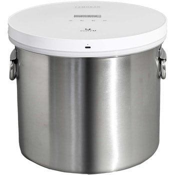 真空保存容器 TAMOKAN 10L シルバー 取手&鍋蓋 ランテル・メディエール