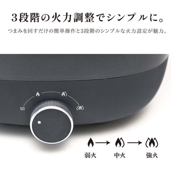 両手電気鍋 5L 波型プレート  アイボリー - ランテル・メディエール