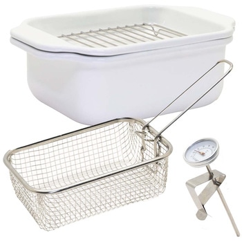 ホーロー天ぷら鍋 揚げざる付 ランテル・メディエール