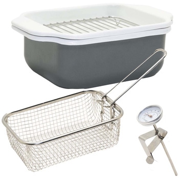 ホーロー天ぷら鍋 揚げざる付 ランテル・メディエール