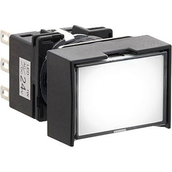 Φ16 LBシリーズ 照光押しボタンスイッチ  (長角形3方向バリヤ付) IDEC(和泉電気)