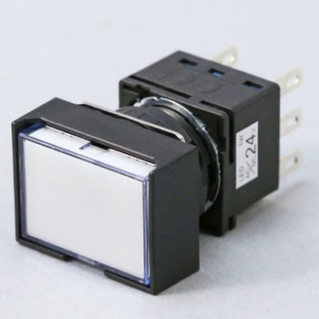 Φ16 LBシリーズ 照光押しボタンスイッチ  (長角形3方向バリヤ付) IDEC(和泉電気)
