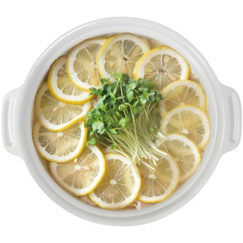 ビストロ・セラミックIH卓上鍋 ガラス蓋付 リブプラス