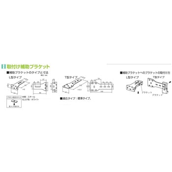 取付補助ブラケット L型タイプ(ロールスクリーン、ブラインド共通) ニチベイ