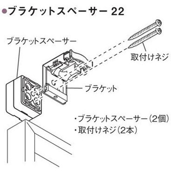 ブラケットスペーサー22(ブラインド用) ニチベイ
