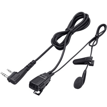 アイコム 小型 イヤホンマイク HM-166LS  スリムL型コネクタ対応 イヤホンマイクロホン ICOM トランシーバー用 ICOM(アイコム)