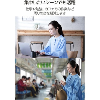 耳栓 睡眠用 遮音性 薄型 横向き寝 快眠 いびき対策 快適フィット 水洗い可 4サイズチップ 収納ケース付 エレコム