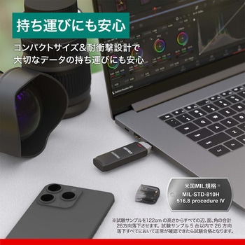 USB3.2(Gen2)Type-C/Aコネクター両対応高速帯スティック2.0TBブラック BUFFALO(バッファロー)