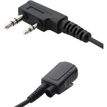 選べる トランシーバー用 イヤホンマイク ケンウッド KENWOOD (UBZ-LS20、UTB-10等に対応) 特定小電力トランシーバー 2ピンL字 分離型 イヤホン マイク トランシーバー 無線機 インカム 用 - ウェッジ